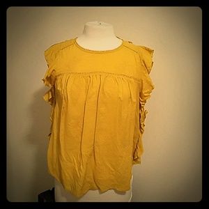 Yellow top. Never worn with tags.